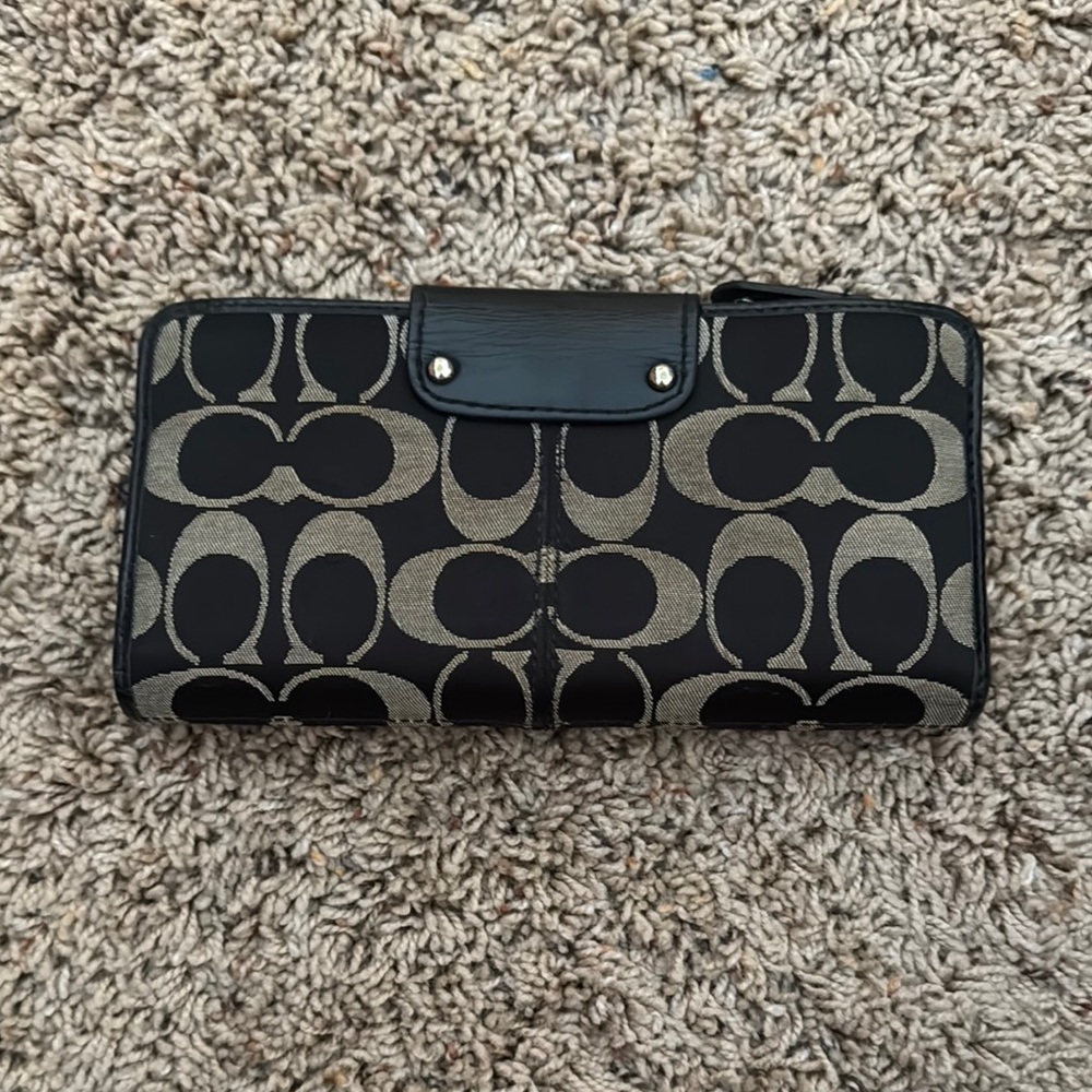 Coach Black and Gray Wallet - Picture 3 of 3